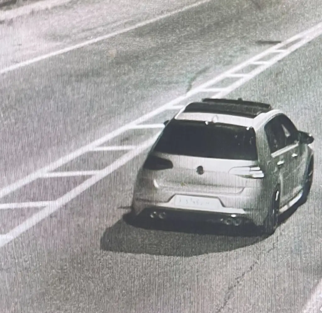 The vehicle that was suspected of carrying a kidnapping victim, August 26, 2024